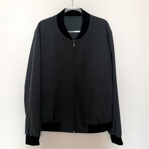 Christopher Cuozzo men’s black custom made bomber jacket